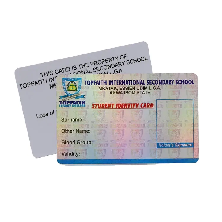 High Quality Customized Logo Security Anti-Fake PVC Card-WallisPlastic