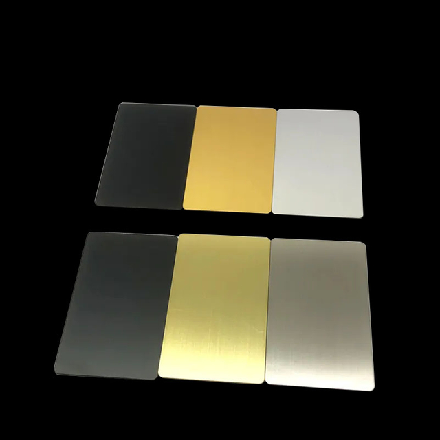 Custom Metal ID Card Blank Metal Business Member Cards-WallisPlastic