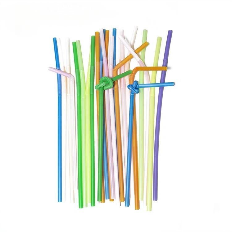Biodegradable PLA Eco Straws Compostable Disposable Bent Straws-wallis