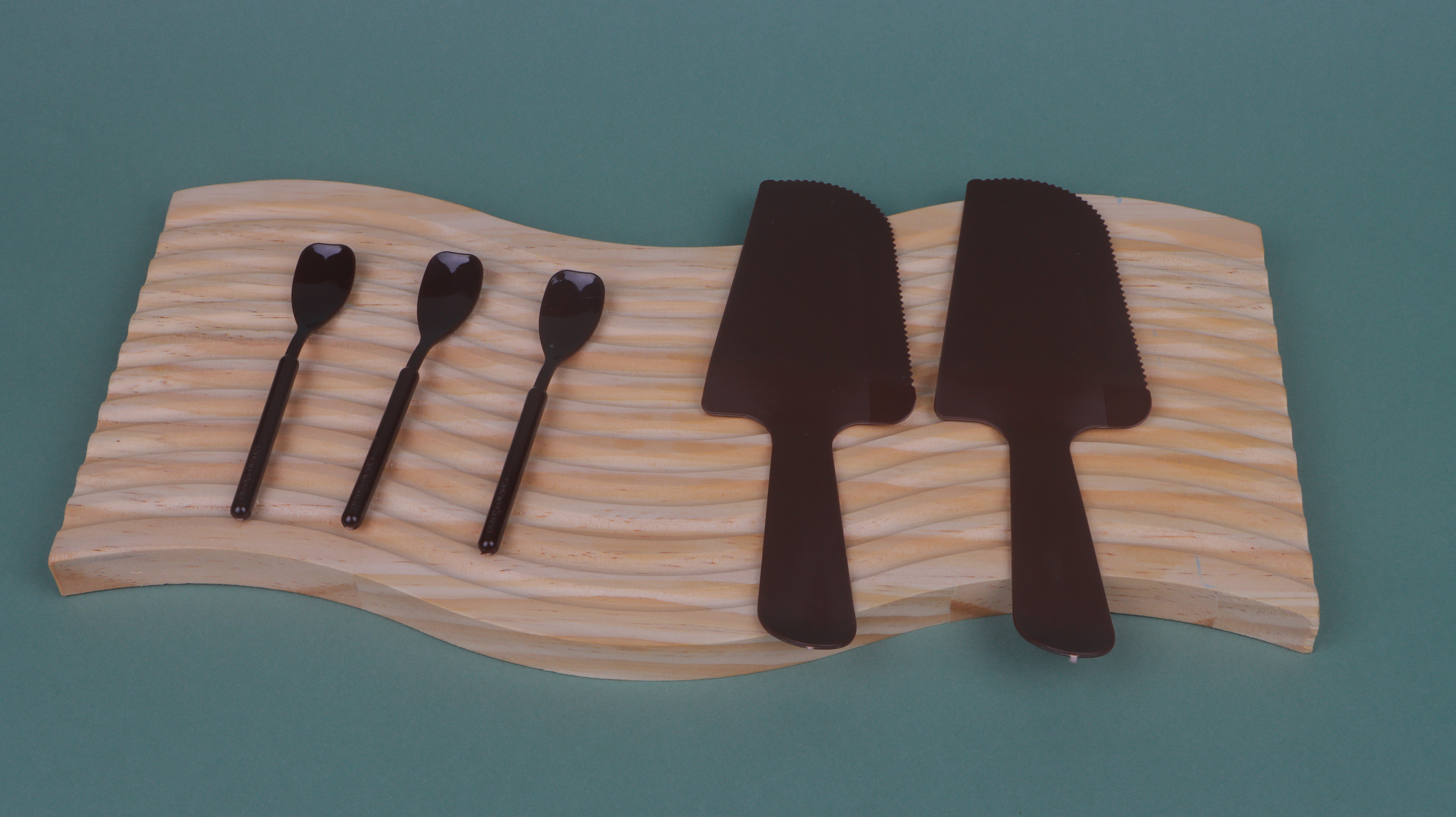 Customized Biodegradable PLA Birthday Cake Knifes and Forks-wallis
