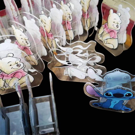 Acrylic Cartoon Pen Holder Different Printing Pattern-WallisPlastic