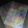 Different Types Holographic PVC Rainbow Film Overlay for Making Card