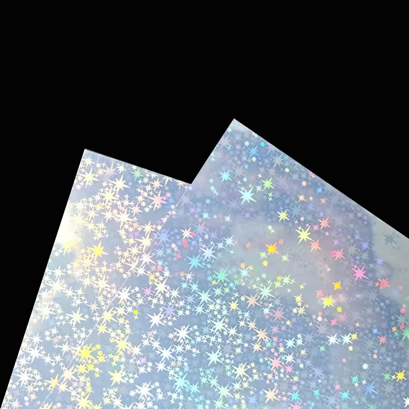 Holographic Metallic Iridescent Mirror PVC Sheets for Making Card