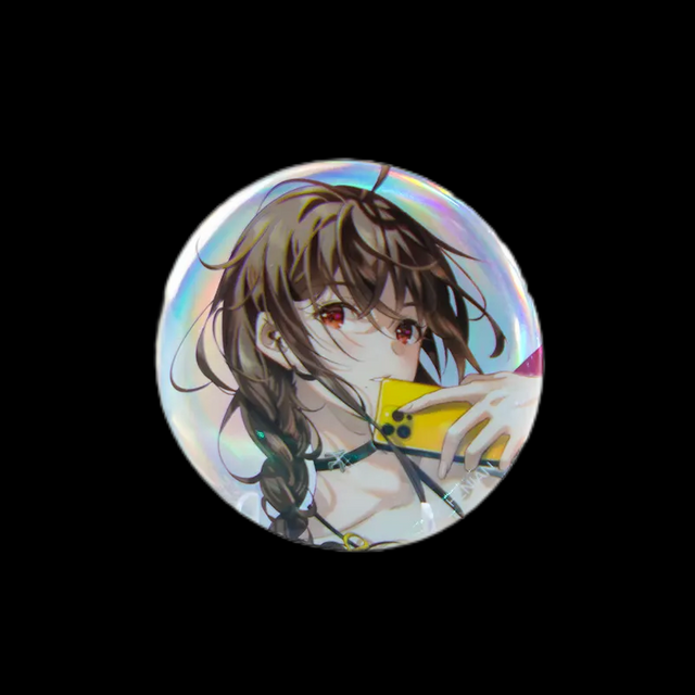 Wholesale Hot Selling Popularity Special Craft Laser Glitter Badge Button Badge Cartoon Tinplate Badge