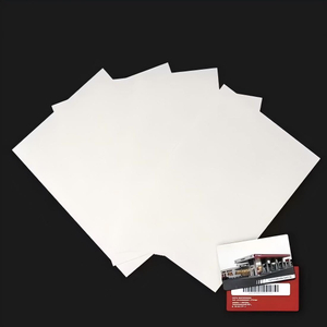 Farklı kartlar yapmak için yüksek kaliteli beyaz mat PVC sayfası