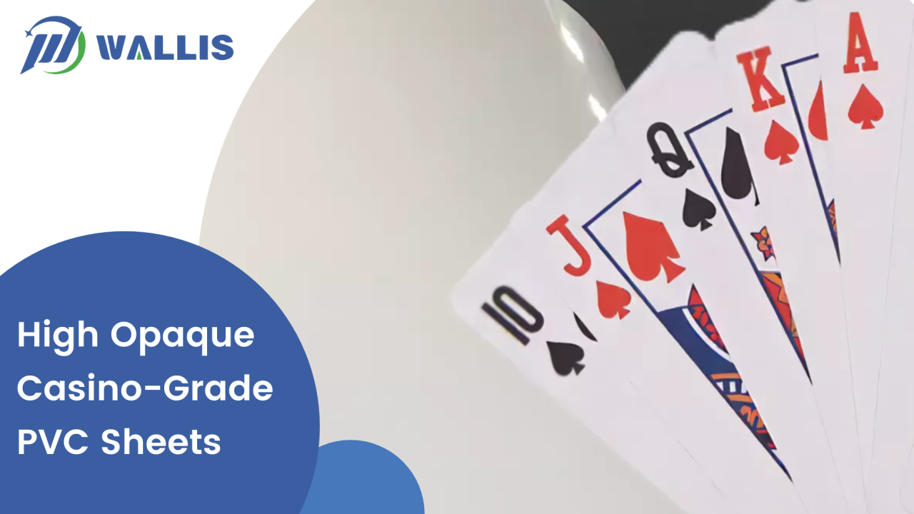 Wallis Yüksek Opak Casino Sınıfı PVC Levha ile Poker Deneyimlerini İyileştiriyor