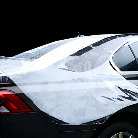 Caurspīdīgas augstas kvalitātes pielāgotas PVC plēves automašīnu apģērba automašīnu uzlīmēm