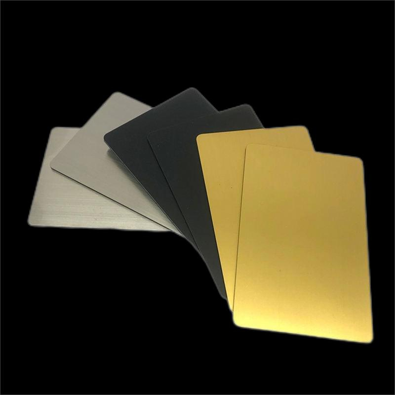 بطاقة معدنية مخصصة من الفولاذ المقاوم للصدأ لأعضاء VIP بطاقات الأعمال المعدنية