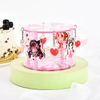 Commic Carousel Commel Cacousel Styelee Juyawa sau biyu bayyananne acrylic nuni