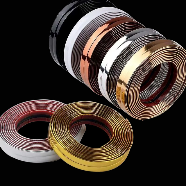 Customized PVC Metal Edge Banding for Furniture Decorative Strips
