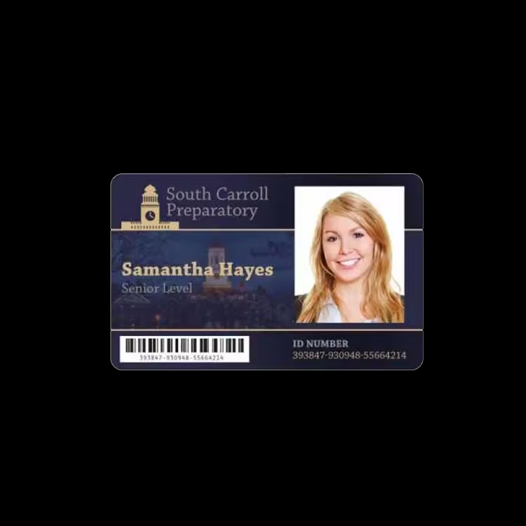 School Student ID Cards Laser Security Identity Card