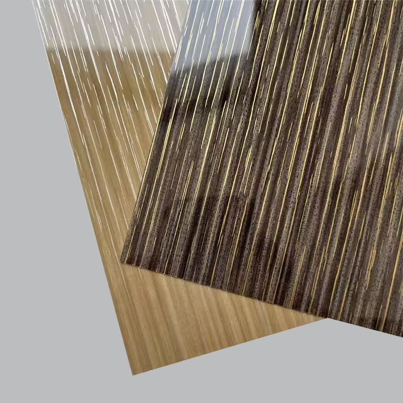 Gilding Wood Grain High Glossy PETG Film for Furniture Panel