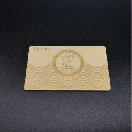 Customized Printing Bamboo Wooden NTAG 213 Card-WallisPlastic