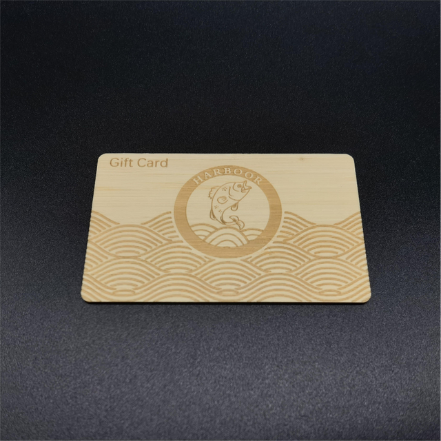 Customized Printing Bamboo Wooden NTAG 213 Card-WallisPlastic