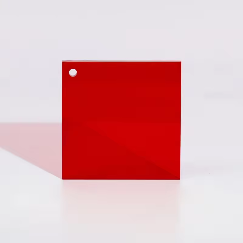 Customized Thickness Different Red Acrylic 100% Pure Raw Acrylic