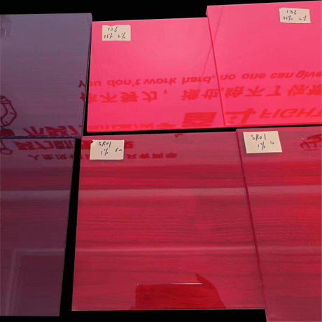 Pielāgots biezums atšķirīgs sarkanais akrils 100% tīrs neapstrādāts akrils