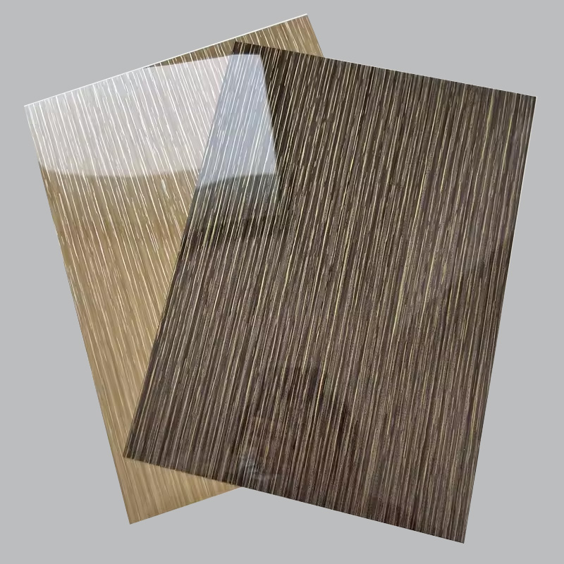 Gilding Wood Grain High Glossy PETG Film for Furniture Panel