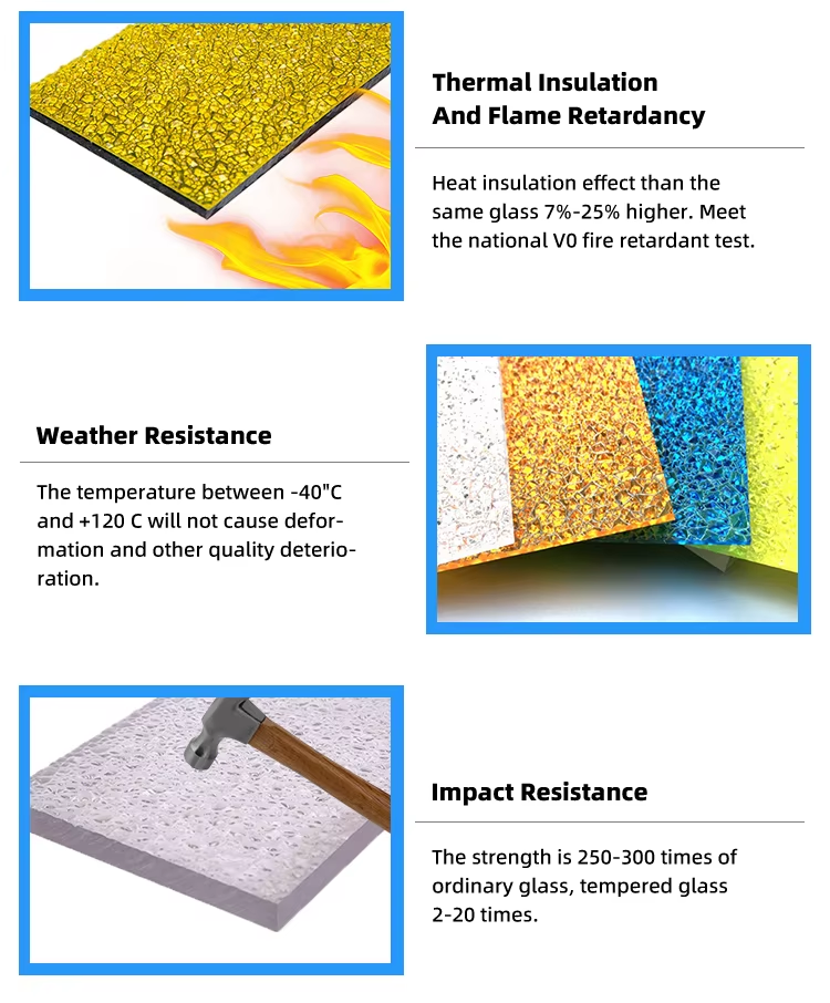 Advantages of Embossed Diamond PC Sheets