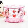 Commic Carousel Commel Cacousel Styelee Juyawa sau biyu bayyananne acrylic nuni