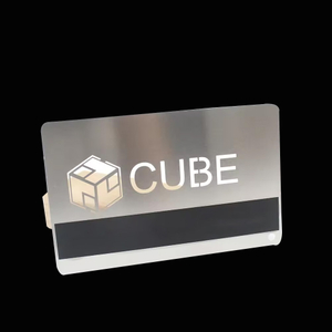 شعار مخصص بطاقة جوفاء ماتي بطاقات معدنية فضية سوداء