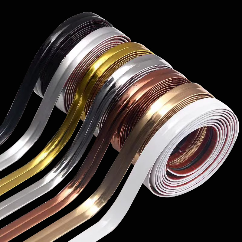 Customized PVC Metal Edge Banding for Furniture Decorative Strips