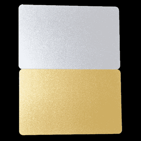 Colour Silver Card High Quality Silkscreen Glodern Silver PVC Plastic Bank Card