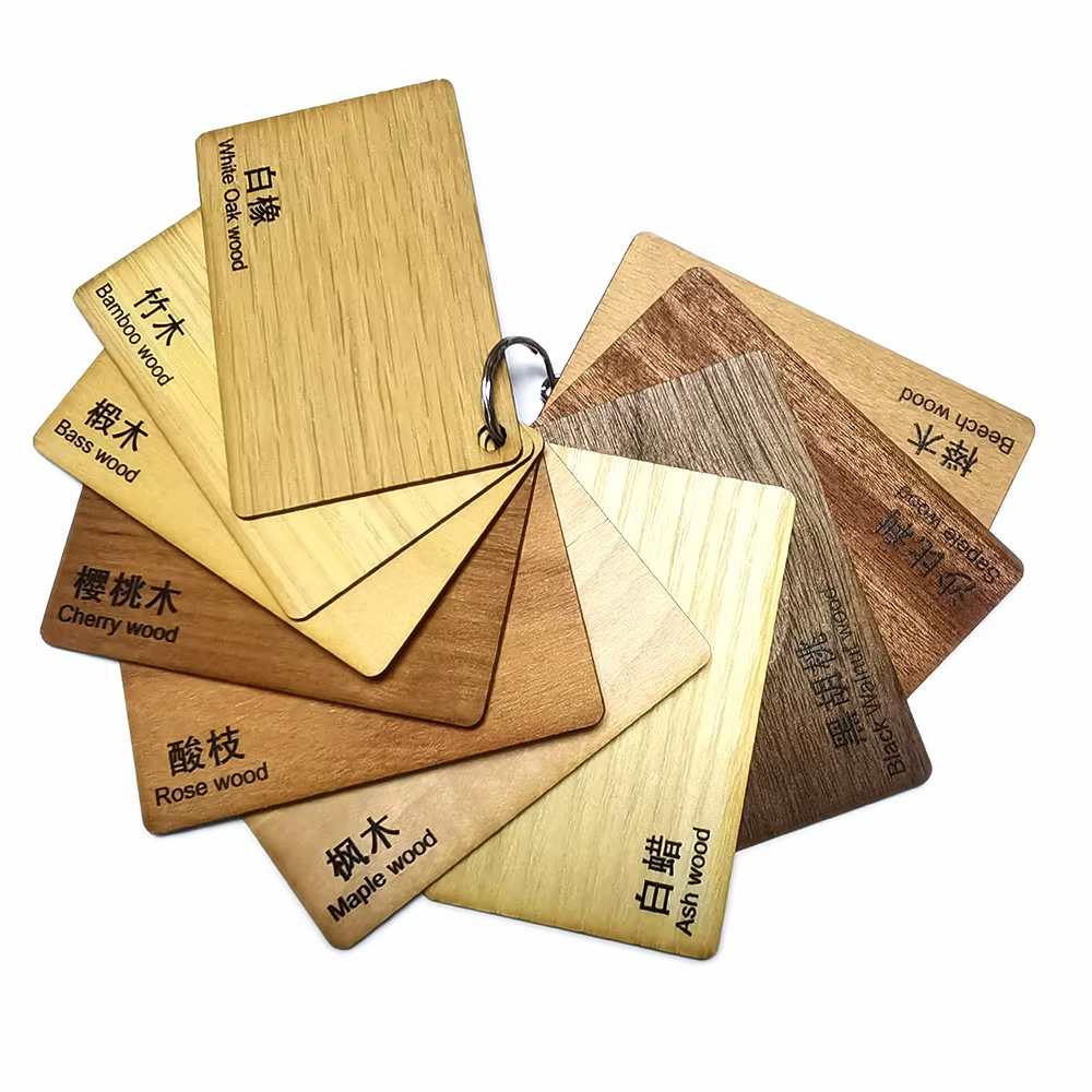 Customized wood cards