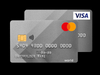 High Quality Silkscreen Glodern Silver PVC Plastic Bank Card