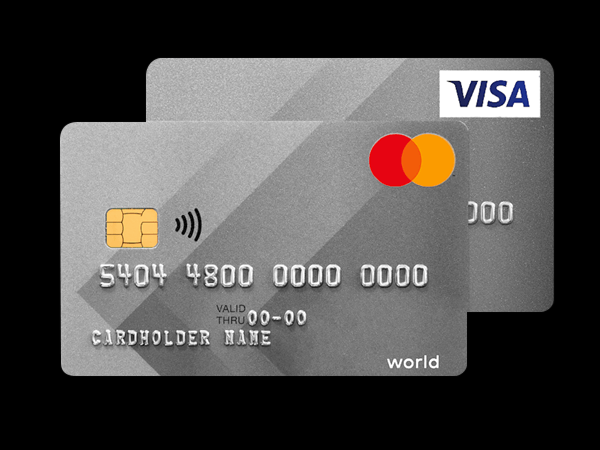 High Quality Silkscreen Glodern Silver PVC Plastic Bank Card