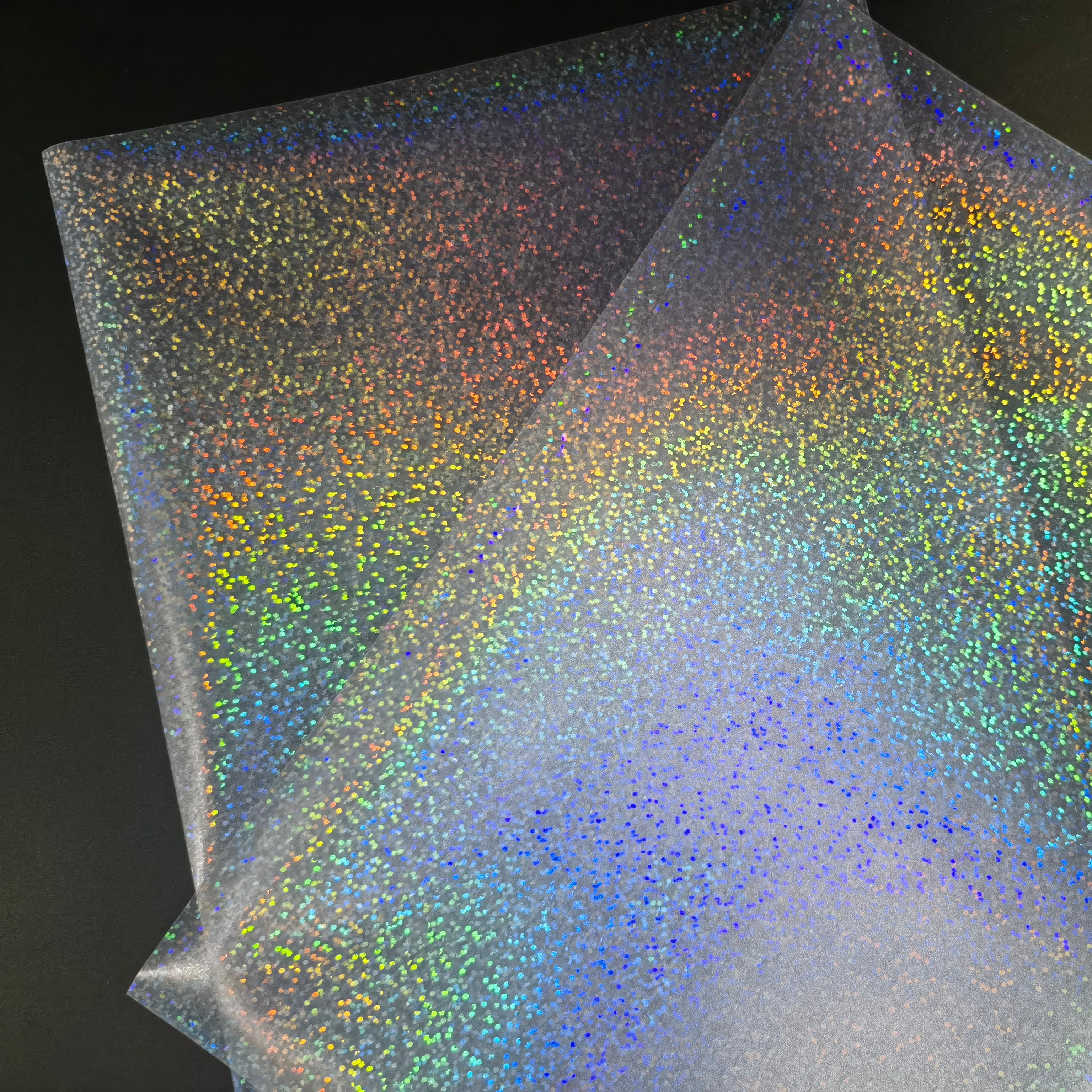 Different Types Holographic PVC Rainbow Film Overlay for Making Card