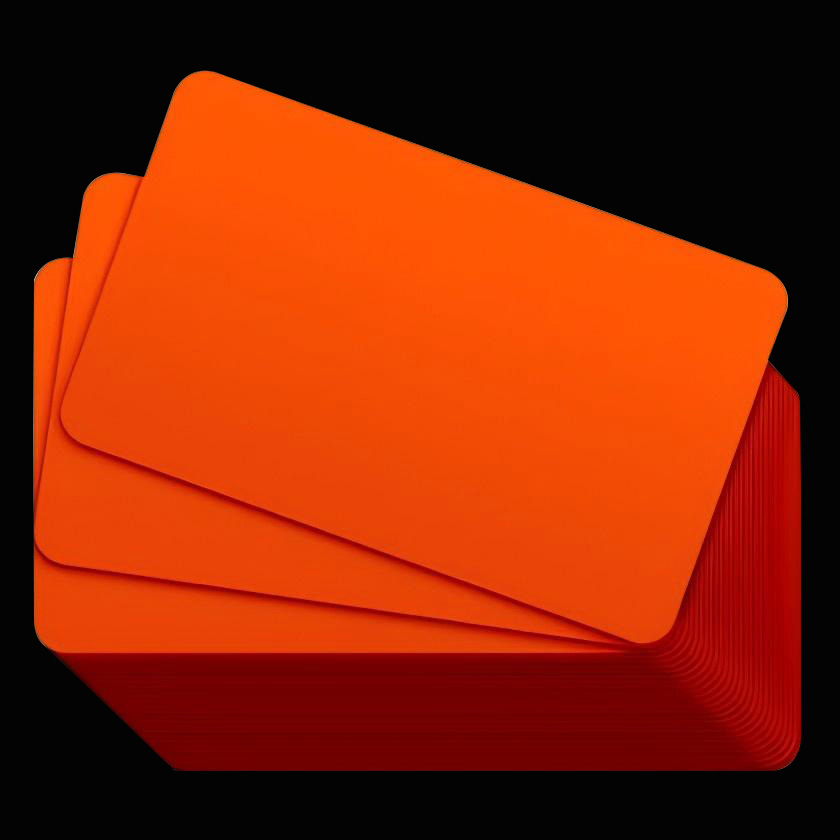 Uniform solid color card base