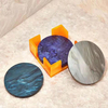 Folha de acrílico de mármore sólido decorativo de tecido de textura 3D-WallisPlastic