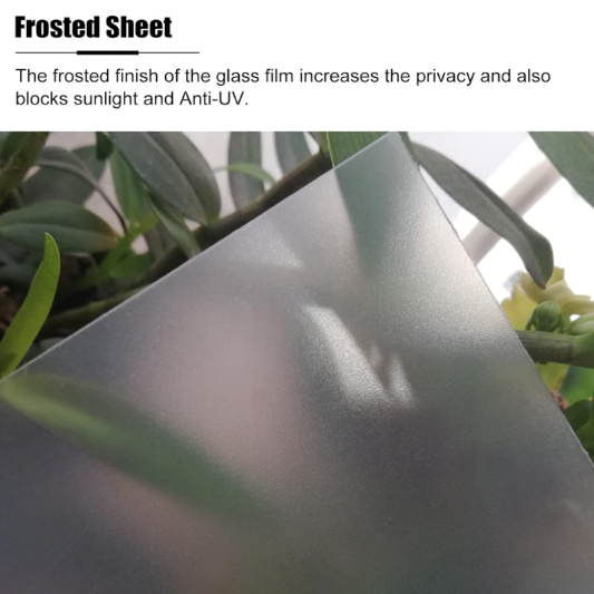 frosted sheet
