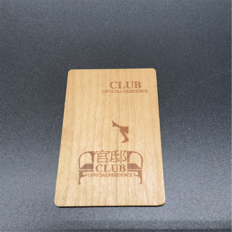 Гарачая продаж NFC Bamboo Card Ntag 216 Smart Rfid Wood-Wallisplastic