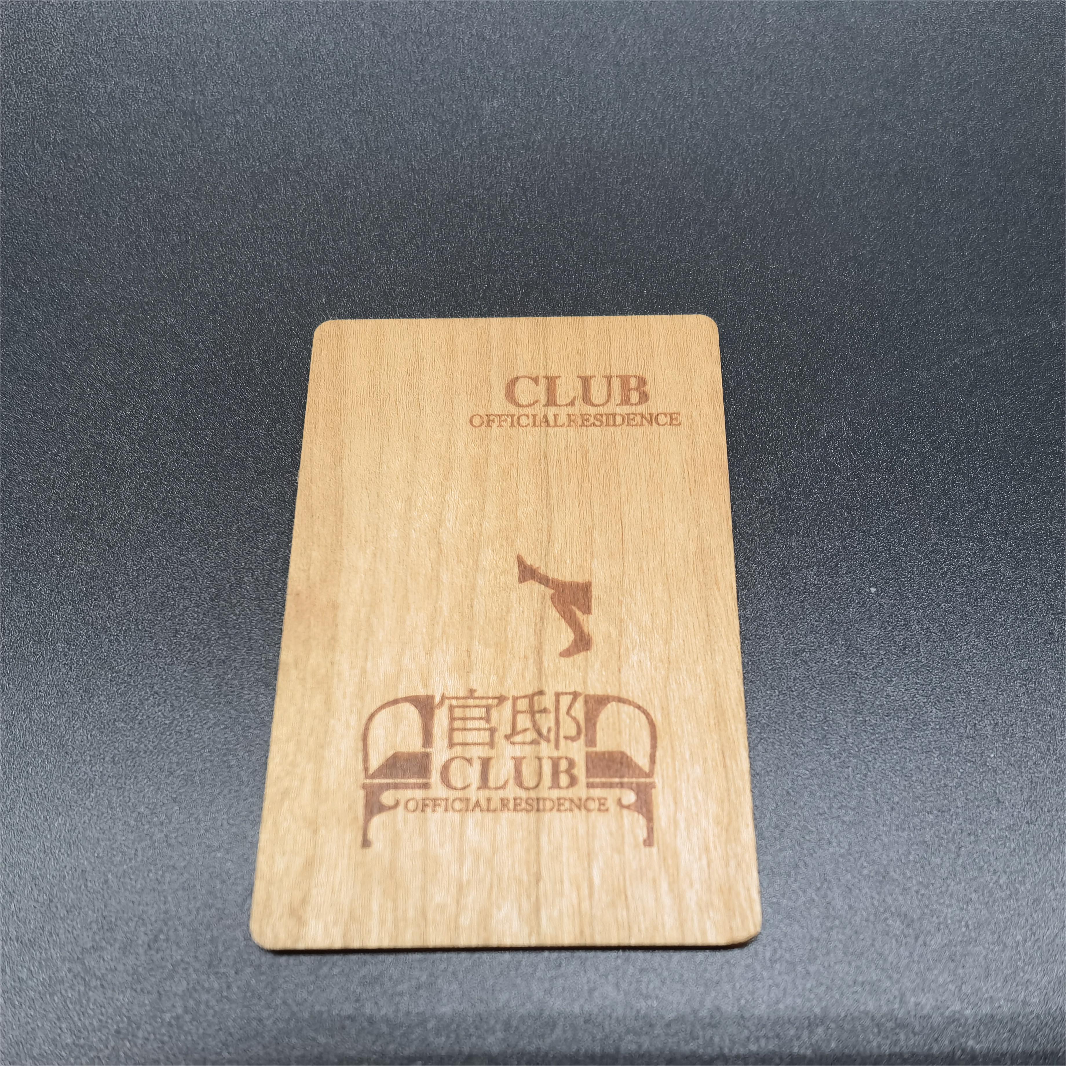 ホットセール NFC 竹カード NTAG 216 スマート RFID 木製カード-WallisPlastic