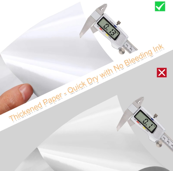 Quick-Drying, Smudge-Proof, Superior Thickness