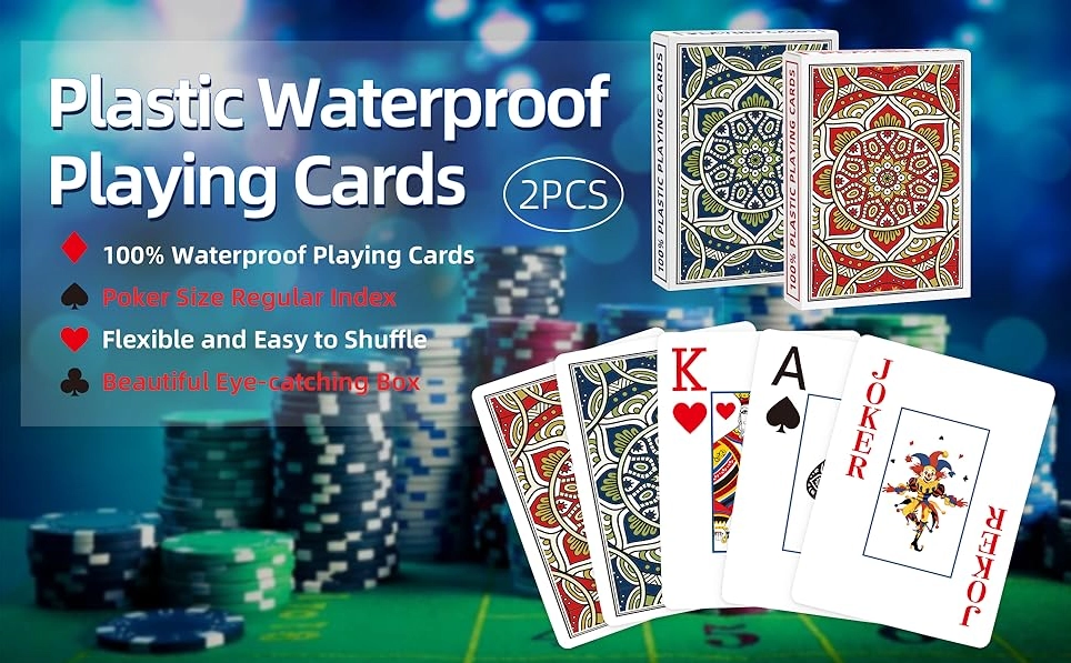 PVC Linen Finish Playing Cards