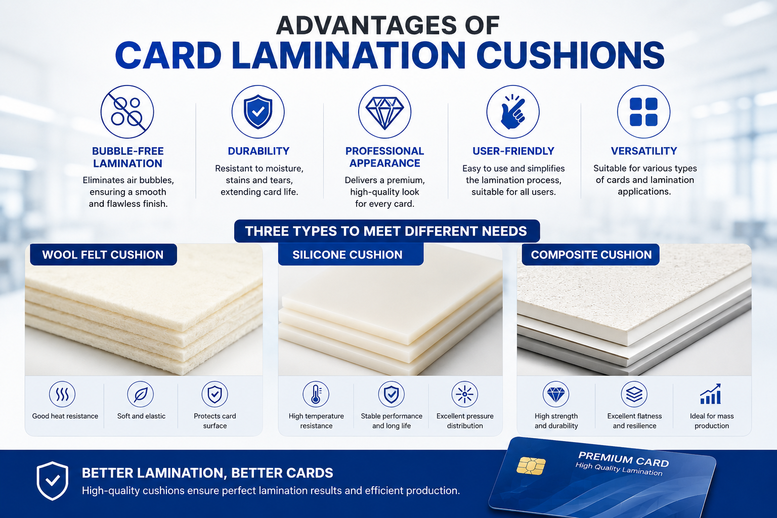 Card Lamination Cushion