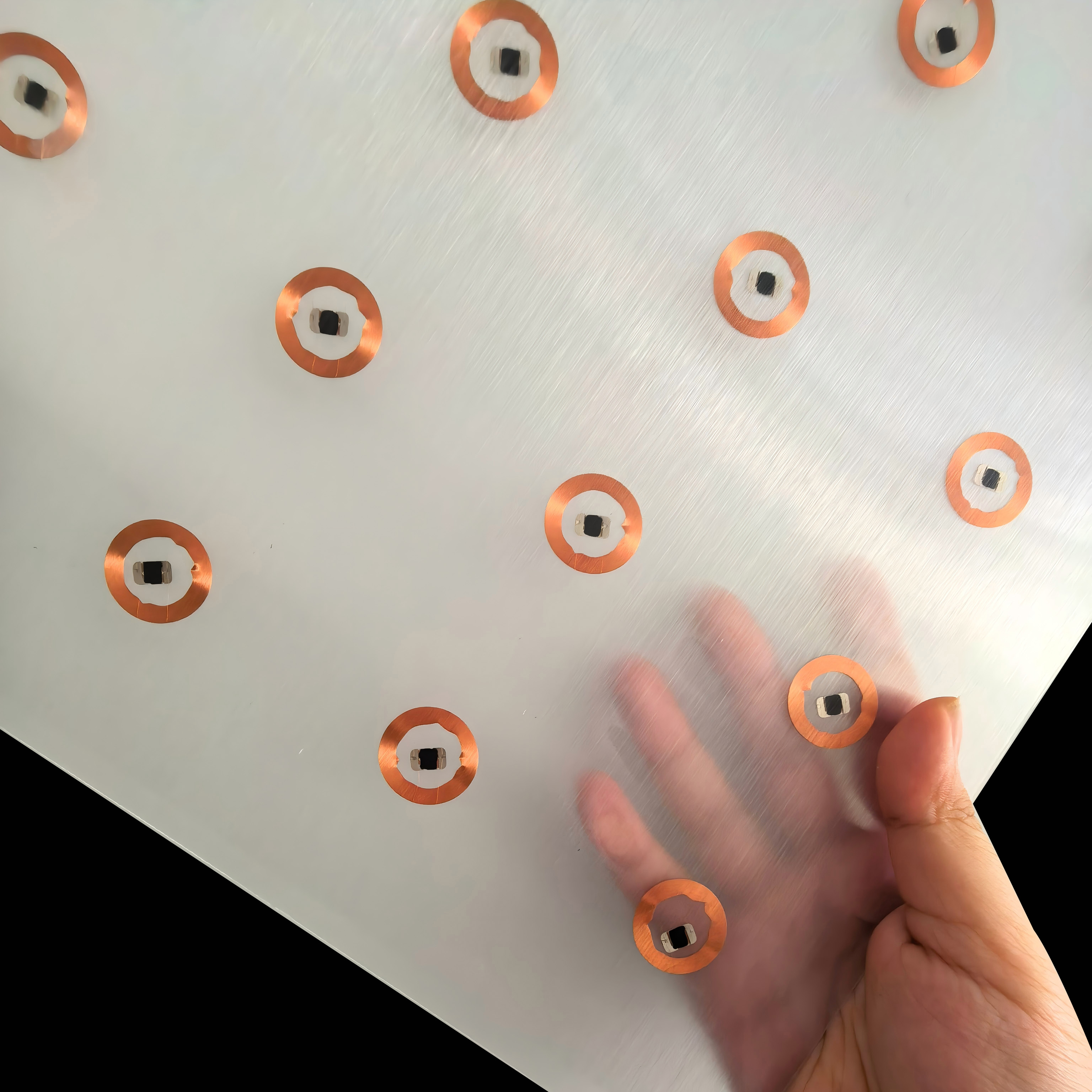 Customized Layout LF / HF / UHF Transparent PVC RFID Inlay Prelam Sheet