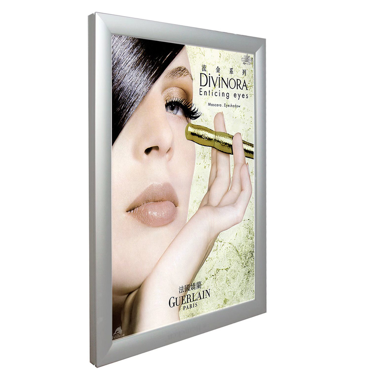 Wall mounted clip frame silver aluminum advertising light box | Wallis Custom