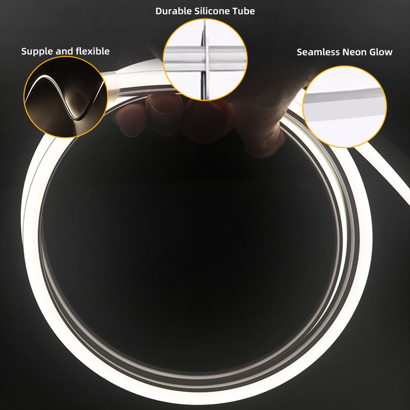 წყალგაუმტარი მოქნილი სილიკონის LED განათება RGBW ფერის Wallis custom 