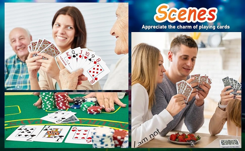 PVC Linen Finish Playing Cards