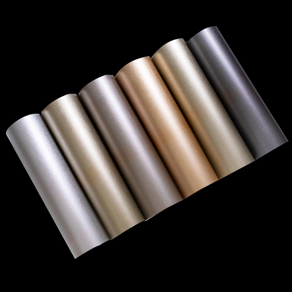 High-quality PP Film with Metallic Texture for Furniture Panel