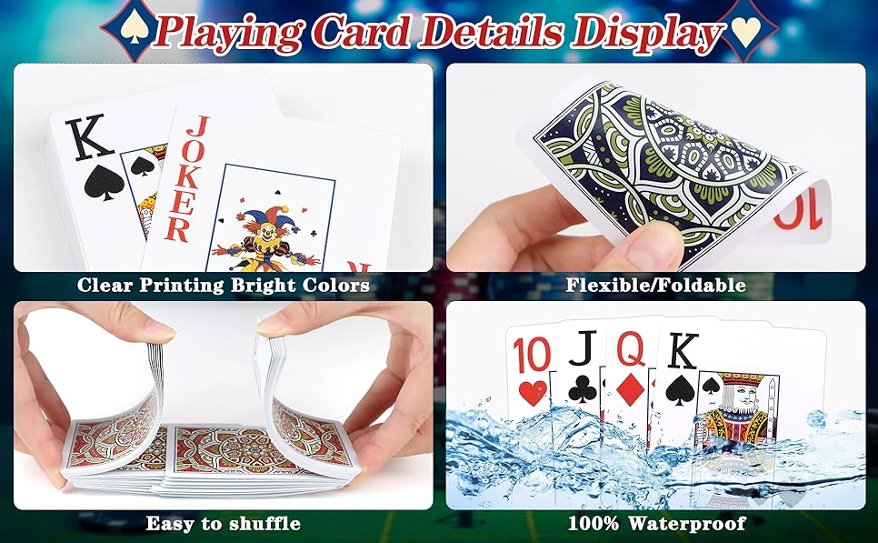 PVC Linen Finish Playing Cards