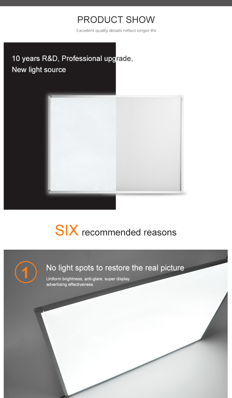 Introduction of the panel light 