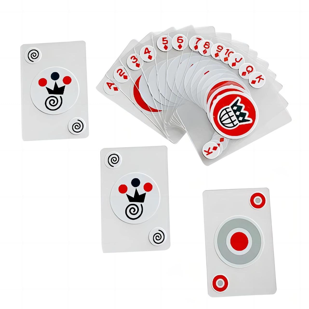 transparent PVC poker playing cards