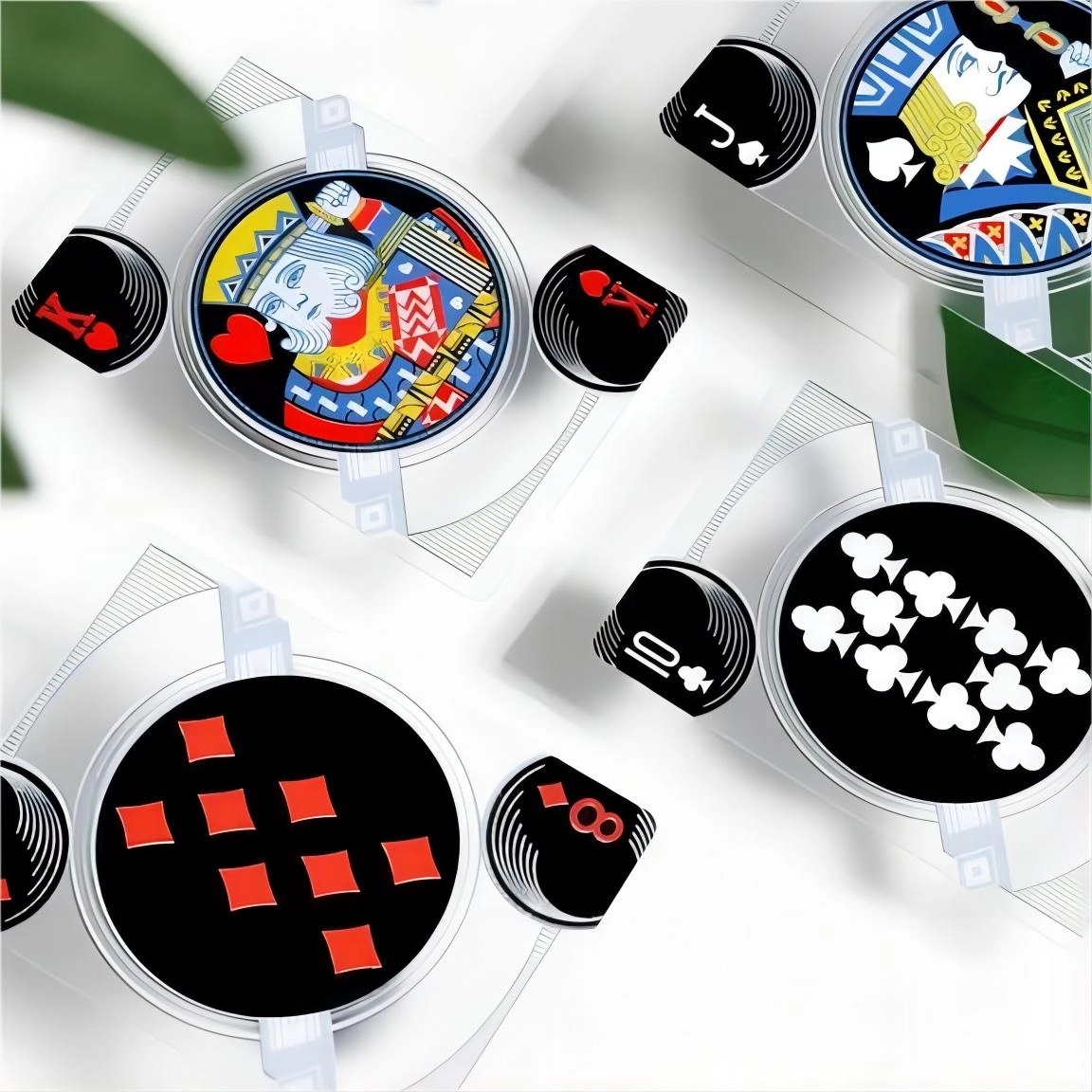 transparent PVC poker playing cards