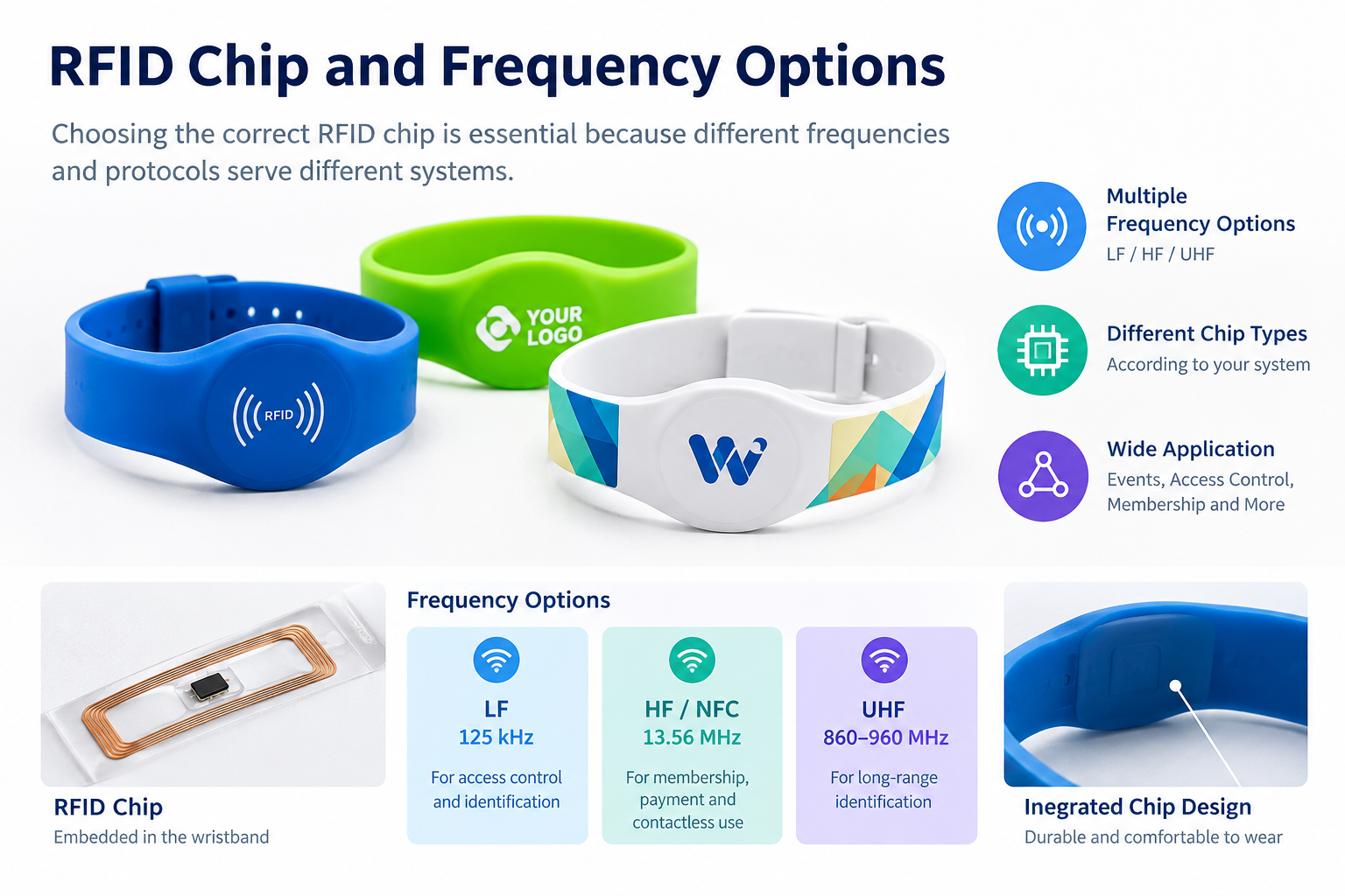 Custom Silicone RFID Bracelets