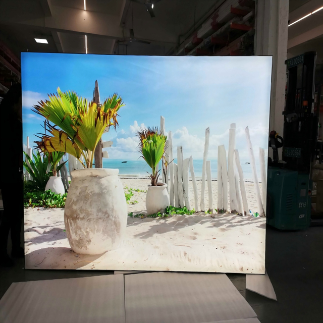 Super big SEG fabric LED light frame Wallis Custom