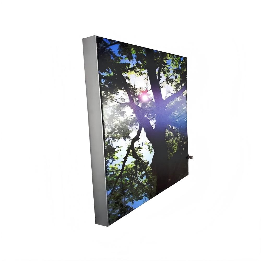 Super thin LED advertising fabric frame light box for indoor use | Wallis Custom